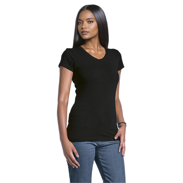 170g Slim Fit V-Neck T-Shirt Ladies
